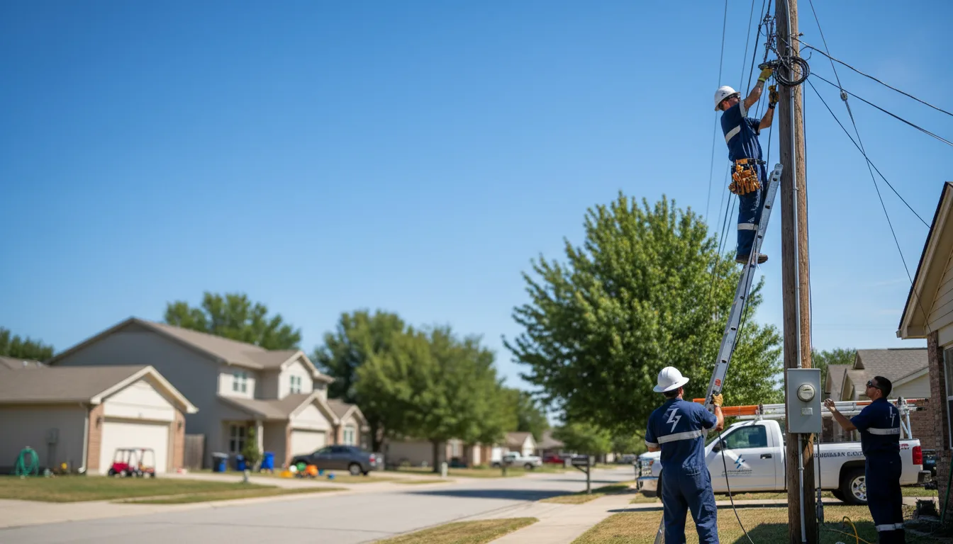 Residential electrician providing installation services in Nuremberg, PA
